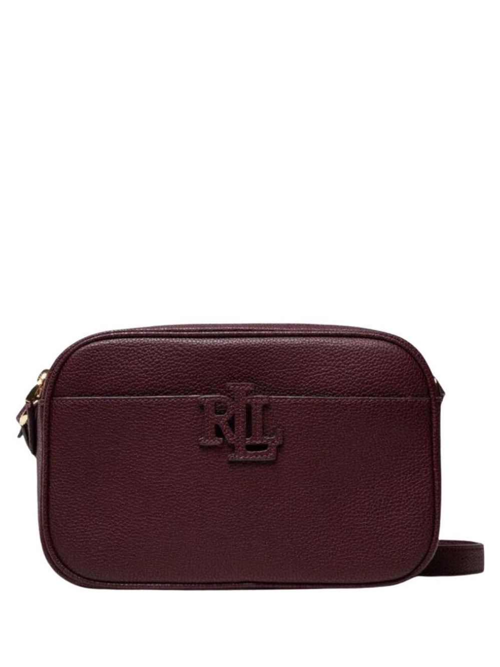 Ralph Lauren Deep Wine Leather Crossbody Bag